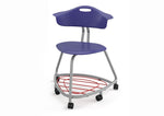 Haskell Education 360 Series Platinum frame Chair with Back and Bookbag Rack 24