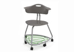 Haskell Education 360 Series Platinum frame Chair with Back and Bookbag Rack 24