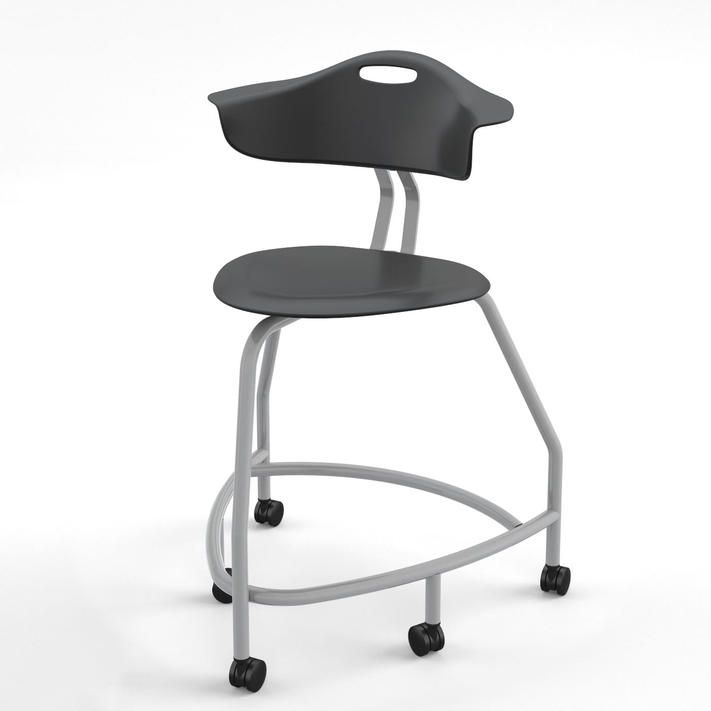 Haskell Education 360 Series Platinum frame Chair with Back 24"H (TS4X0.24PL) - SchoolOutlet