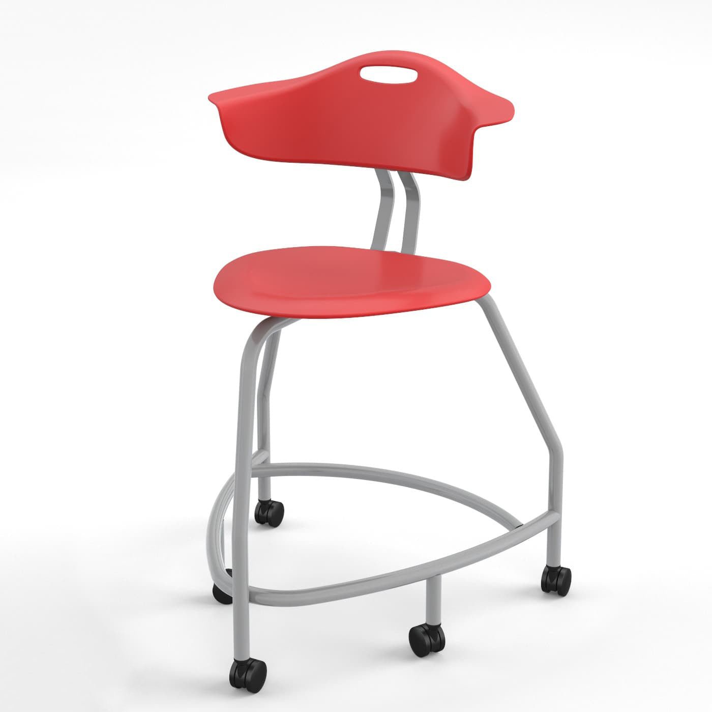 Haskell Education 360 Series Platinum frame Chair with Back 24"H (TS4X0.24PL) - SchoolOutlet
