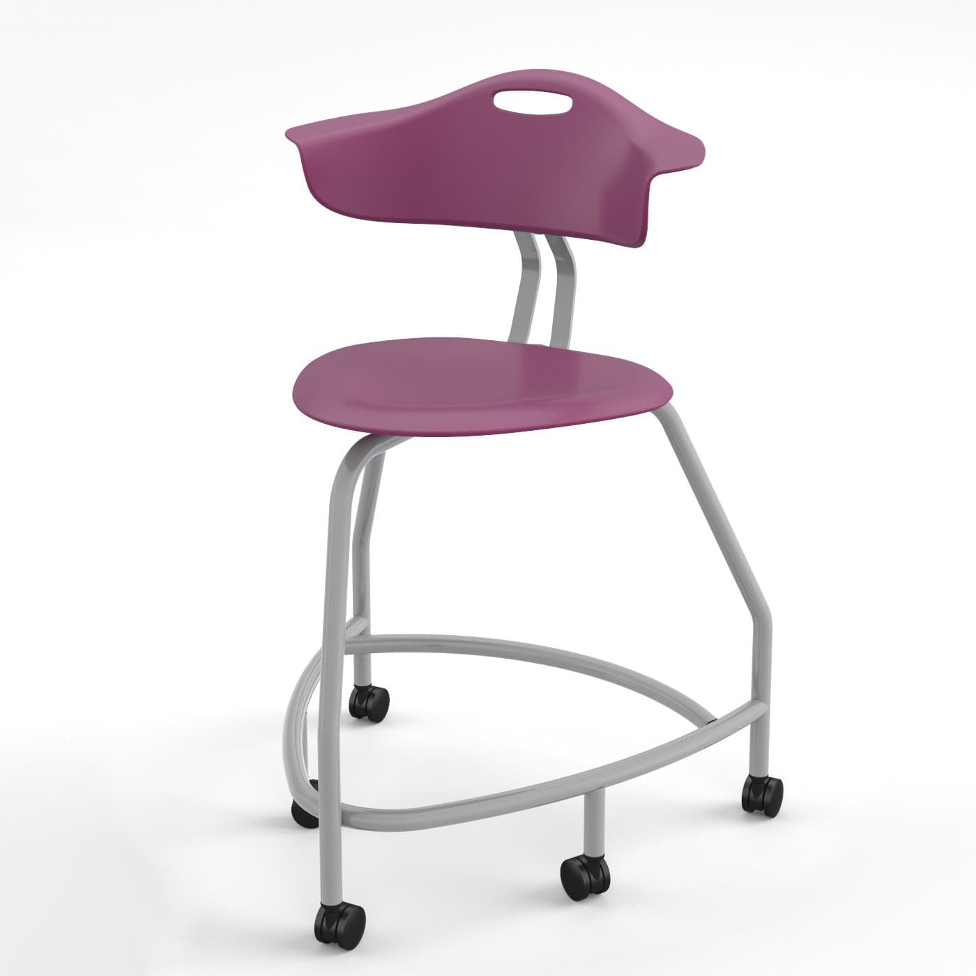 Haskell Education 360 Series Platinum frame Chair with Back 24"H (TS4X0.24PL) - SchoolOutlet
