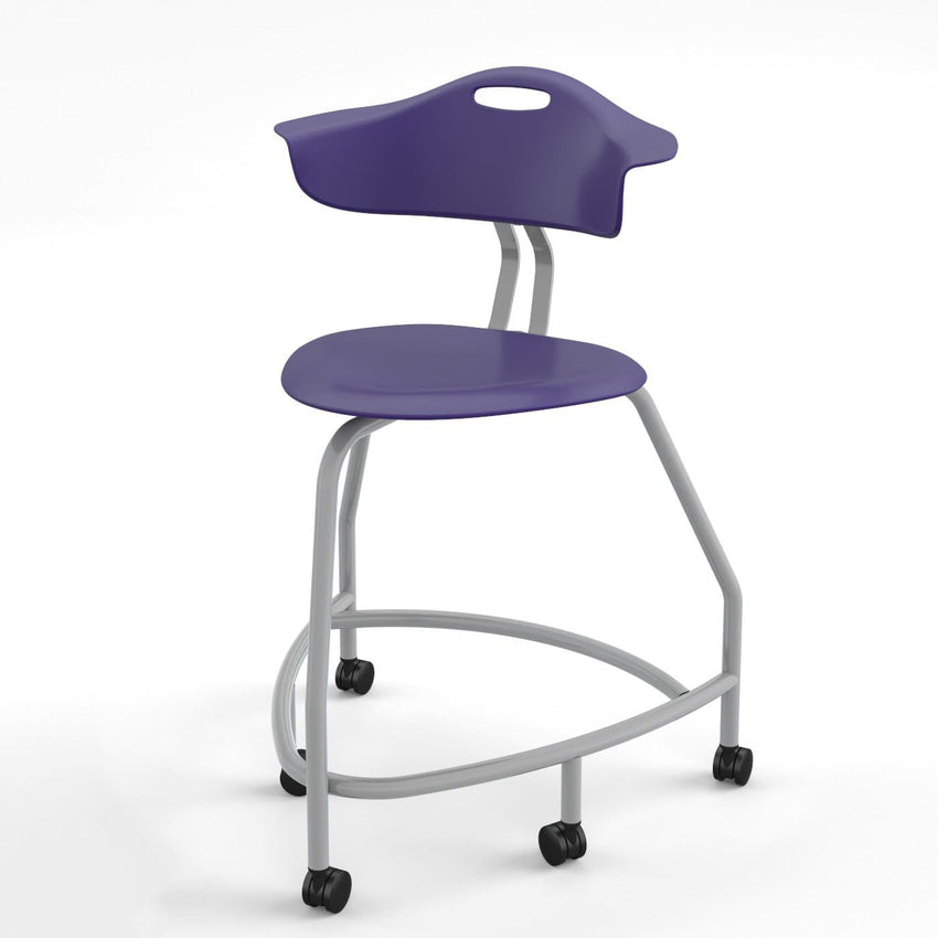 Haskell Education 360 Series Platinum frame Chair with Back 24"H (TS4X0.24PL) - SchoolOutlet