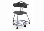 Haskell Education 360 Series Platinum frame Chair with Back and Bookbag Rack 24