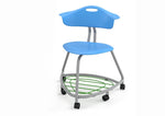 Haskell Education 360 Series Platinum frame Chair with Back and Bookbag Rack 24