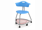 Haskell Education 360 Series Platinum frame Chair with Back and Bookbag Rack 24