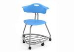 Haskell Education 360 Series Platinum frame Chair with Back and Bookbag Rack 24
