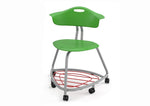 Haskell Education 360 Series Platinum frame Chair with Back and Bookbag Rack 24