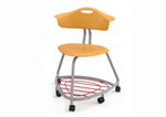 Haskell Education 360 Series Platinum frame Chair with Back and Bookbag Rack 24