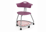 Haskell Education 360 Series Platinum frame Chair with Back and Bookbag Rack 24