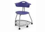 Haskell Education 360 Series Platinum frame Chair with Back and Bookbag Rack 24
