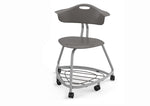 Haskell Education 360 Series Platinum frame Chair with Back and Bookbag Rack 24