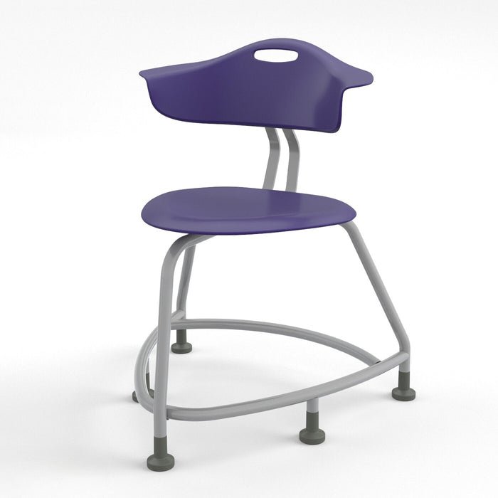 Haskell Education 360 Series Platinum frame Chair with Back 24"H (TS4GX.24PL) - SchoolOutlet