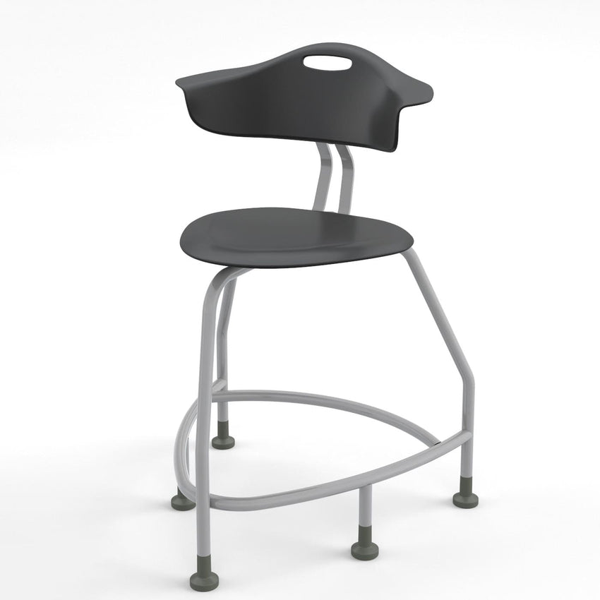 Haskell Education 360 Series Platinum frame Chair with Back 24"H (TS4X0.24PL) - SchoolOutlet