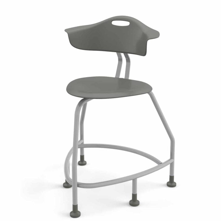 Haskell Education 360 Series Platinum frame Chair with Back 24"H (TS4GX.24PL) - SchoolOutlet