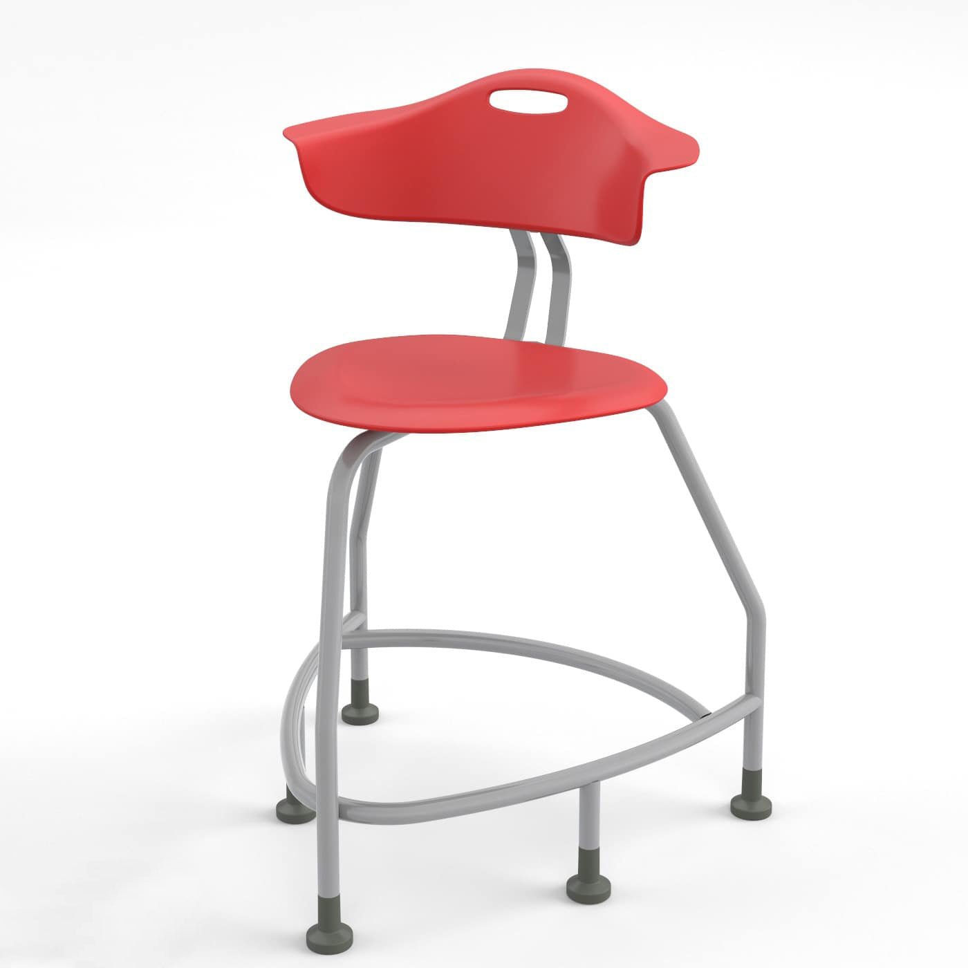 Haskell Education 360 Series Platinum frame Chair with Back 24"H (TS4X0.24PL) - SchoolOutlet