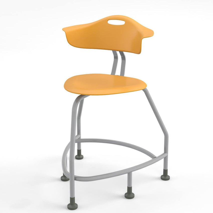 Haskell Education 360 Series Platinum frame Chair with Back 24"H (TS4X0.24PL) - SchoolOutlet