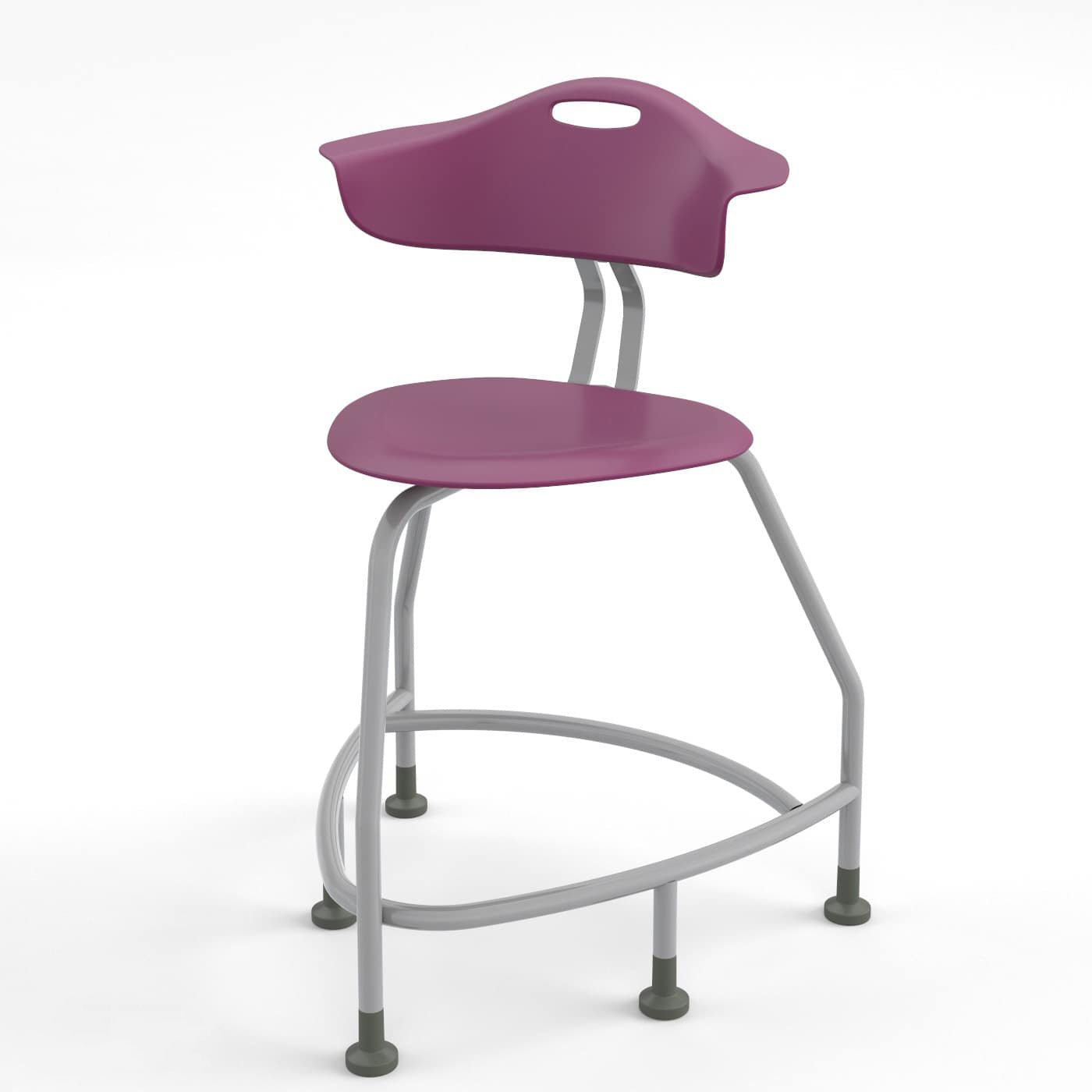 Haskell Education 360 Series Platinum frame Chair with Back 24"H (TS4X0.24PL) - SchoolOutlet