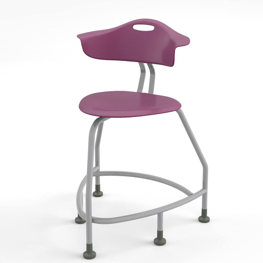 Haskell Education 360 Series Platinum frame Chair with Back 24"H (TS4X0.24PL) - SchoolOutlet