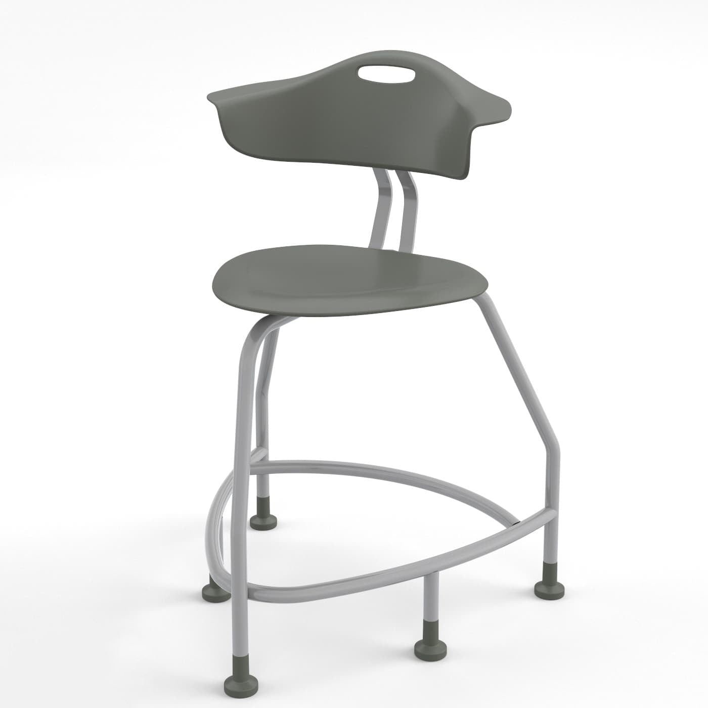Haskell Education 360 Series Platinum frame Chair with Back 24"H (TS4X0.24PL) - SchoolOutlet