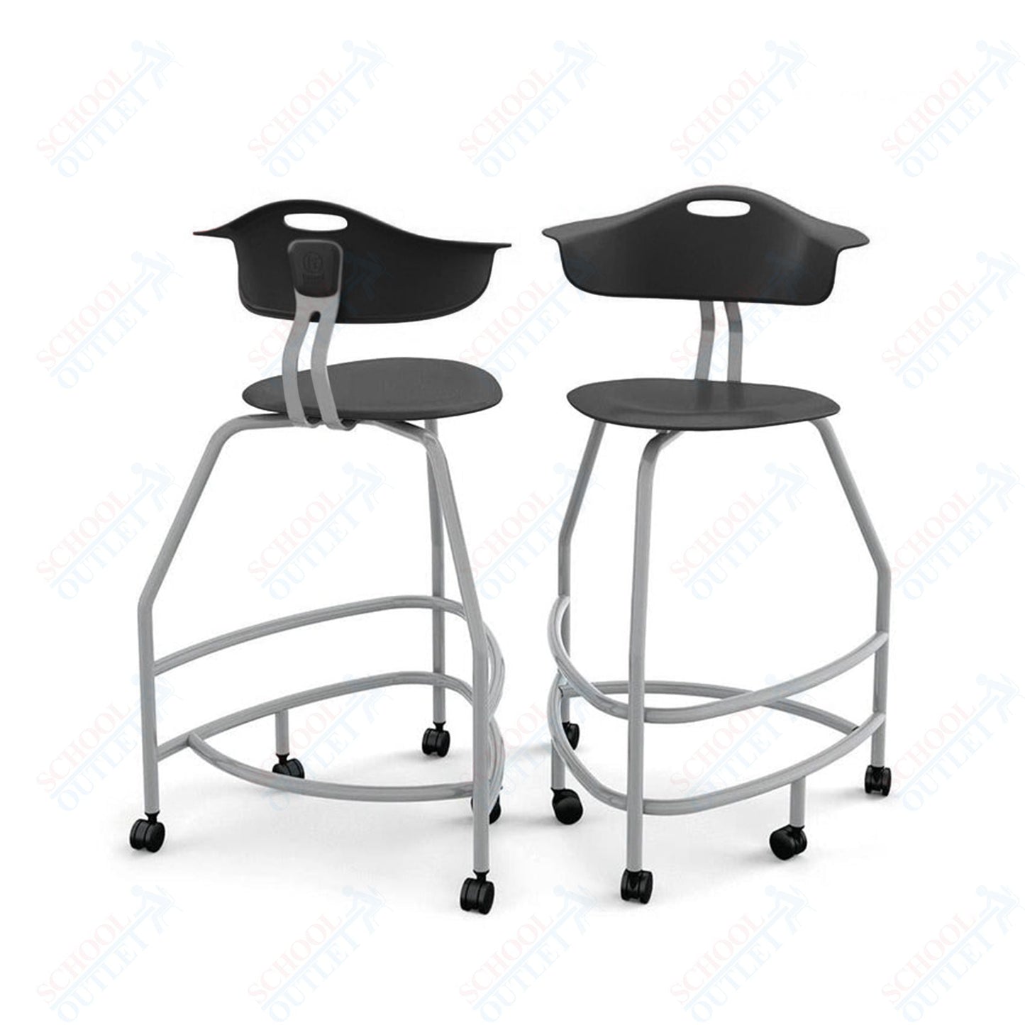 Haskell Education 360 Platinum frame Chair with Back 30"H (TS4X0.30PL) - SchoolOutlet