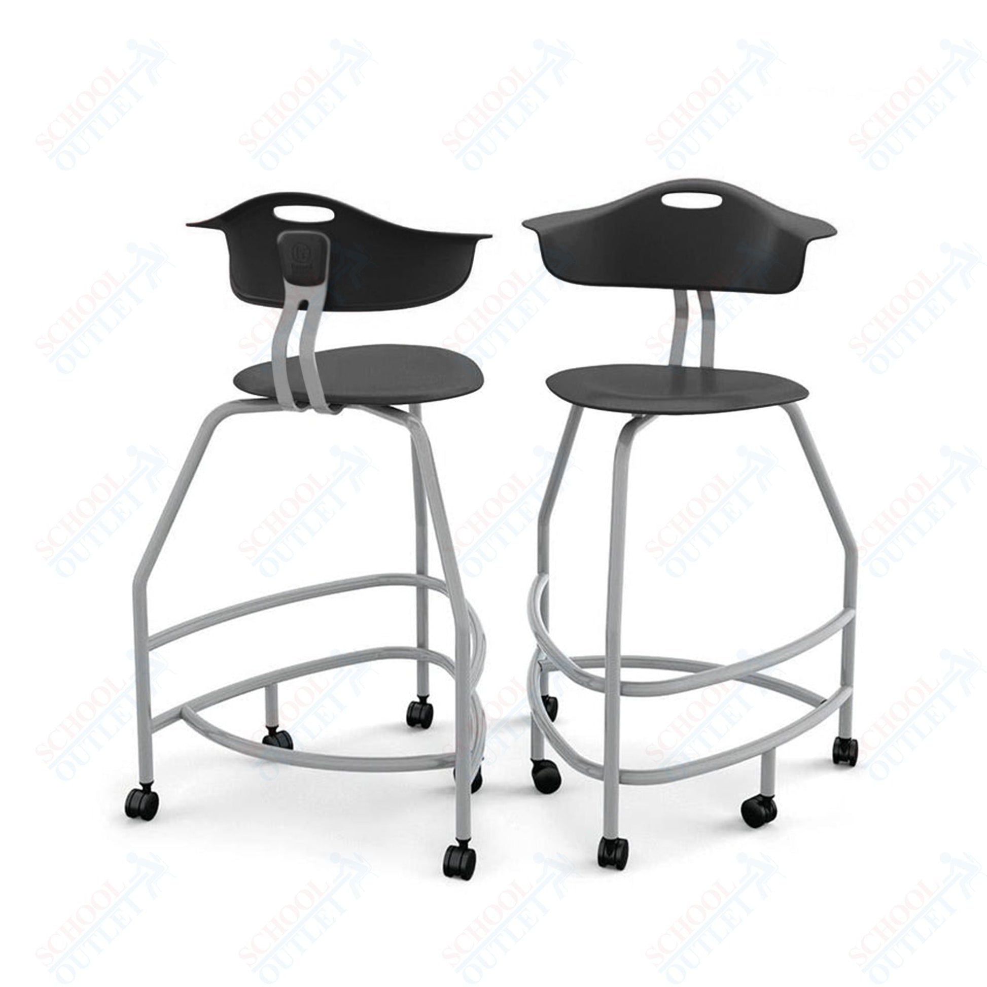Haskell Education 360 Platinum frame Chair with Back 30"H (TS4X0.30PL) - SchoolOutlet