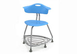 Haskell Education 360 Series Platinum frame Chair with Back and Bookbag Rack 24