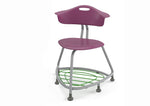 Haskell Education 360 Series Platinum frame Chair with Back and Bookbag Rack 24