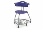 Haskell Education 360 Series Platinum frame Chair with Back and Bookbag Rack 24