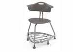 Haskell Education 360 Series Platinum frame Chair with Back and Bookbag Rack 24