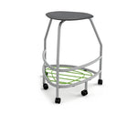 Haskell Education 360 Platinum frame Backless Chair with Bookbag Rack 30