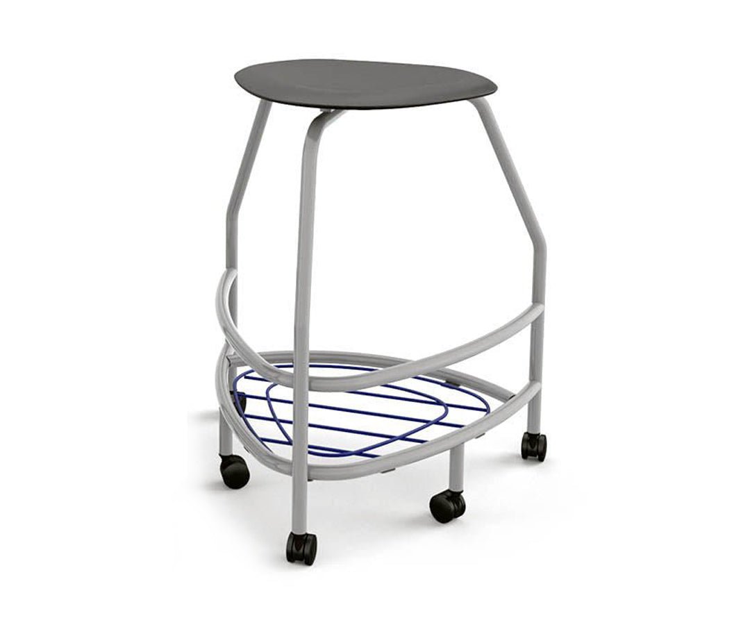 Haskell Education 360 Platinum frame Backless Chair with Bookbag Rack 30"H (TS5X1.30PL) - SchoolOutlet