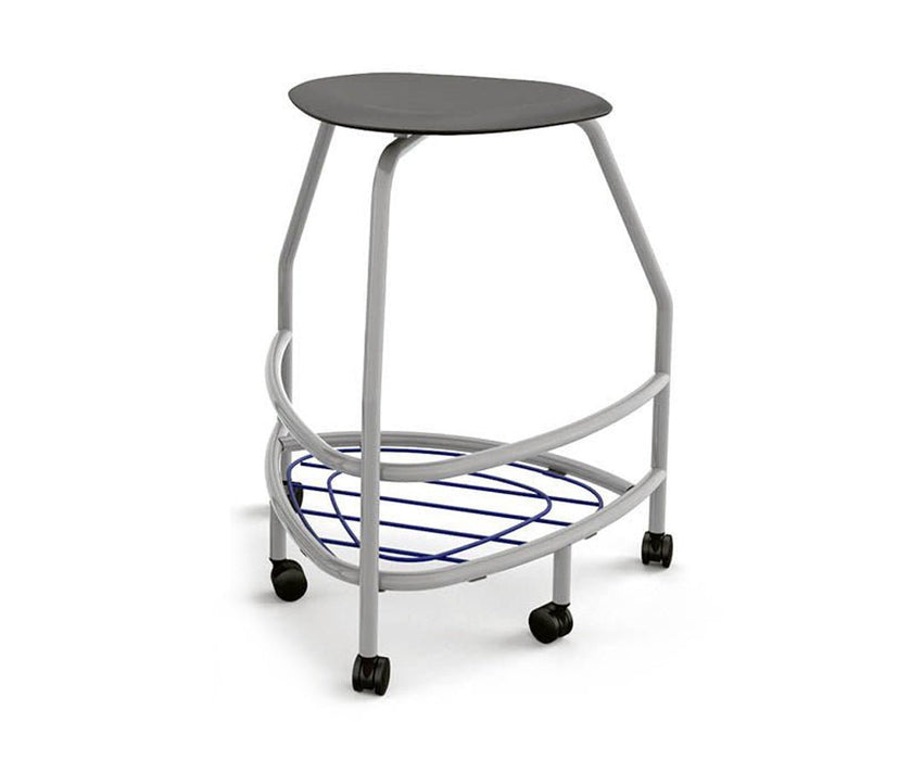Haskell Education 360 Platinum frame Backless Chair with Bookbag Rack 30"H (TS5X1.30PL) - SchoolOutlet