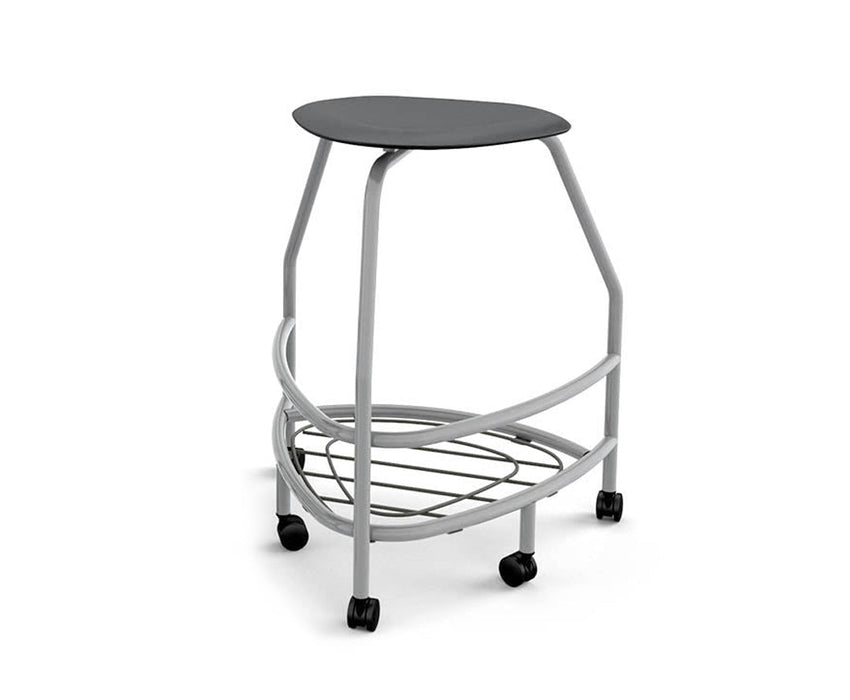 Haskell Education 360 Platinum frame Backless Chair with Bookbag Rack 30"H (TS5X1.30PL) - SchoolOutlet
