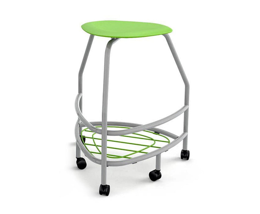 Haskell Education 360 Platinum frame Backless Chair with Bookbag Rack 30"H (TS5X1.30PL) - SchoolOutlet