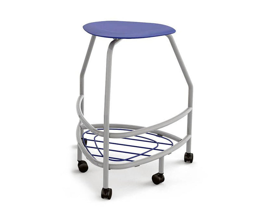 Haskell Education 360 Platinum frame Backless Chair with Bookbag Rack 30"H (TS5X1.30PL) - SchoolOutlet