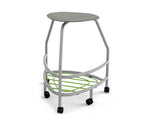 Haskell Education 360 Platinum frame Backless Chair with Bookbag Rack 30