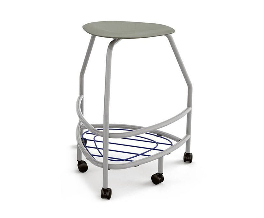 Haskell Education 360 Platinum frame Backless Chair with Bookbag Rack 30"H (TS5X1.30PL) - SchoolOutlet