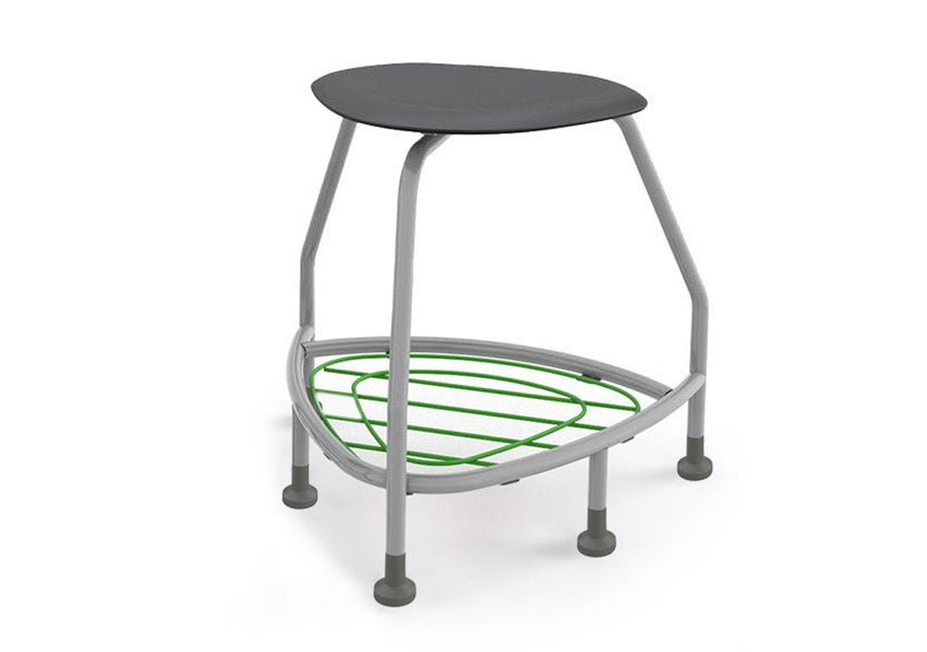 Haskell Education 360 Platinum frame Backless Chair with Bookbag Rack 24"H (TS5X1.24PL) - SchoolOutlet