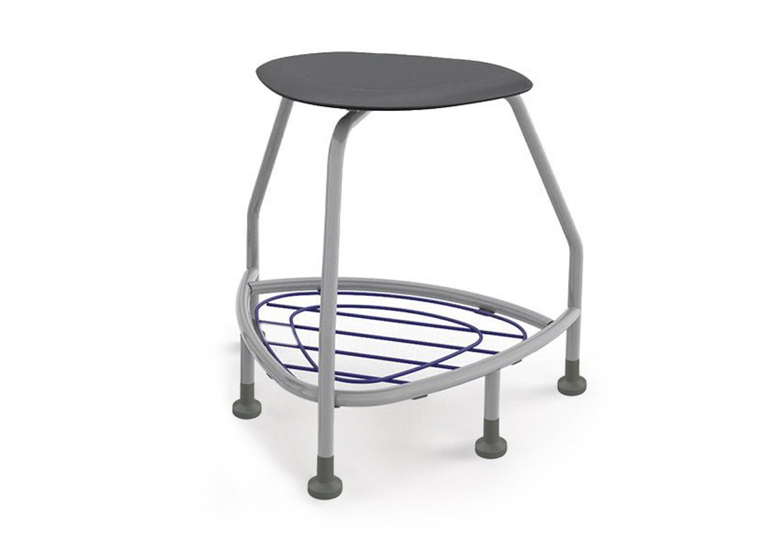 Haskell Education 360 Platinum frame Backless Chair with Bookbag Rack 24"H (TS5X1.24PL) - SchoolOutlet