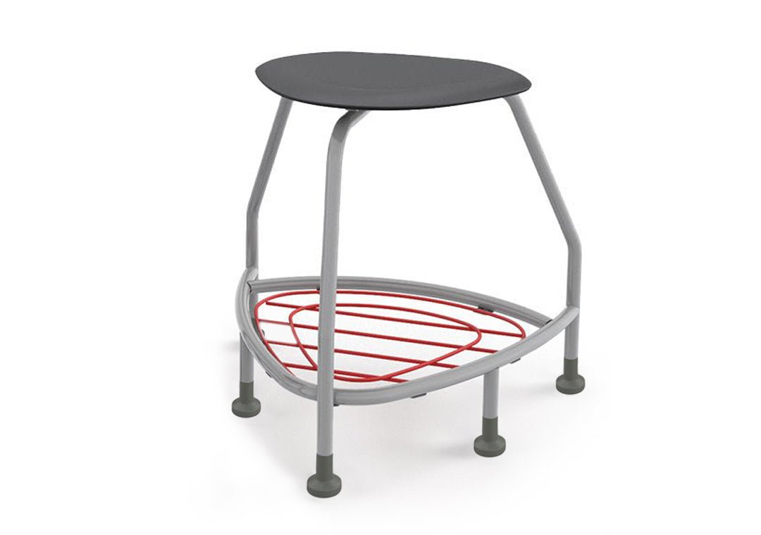 Haskell Education 360 Platinum frame Backless Chair with Bookbag Rack 24"H (TS5X1.24PL) - SchoolOutlet