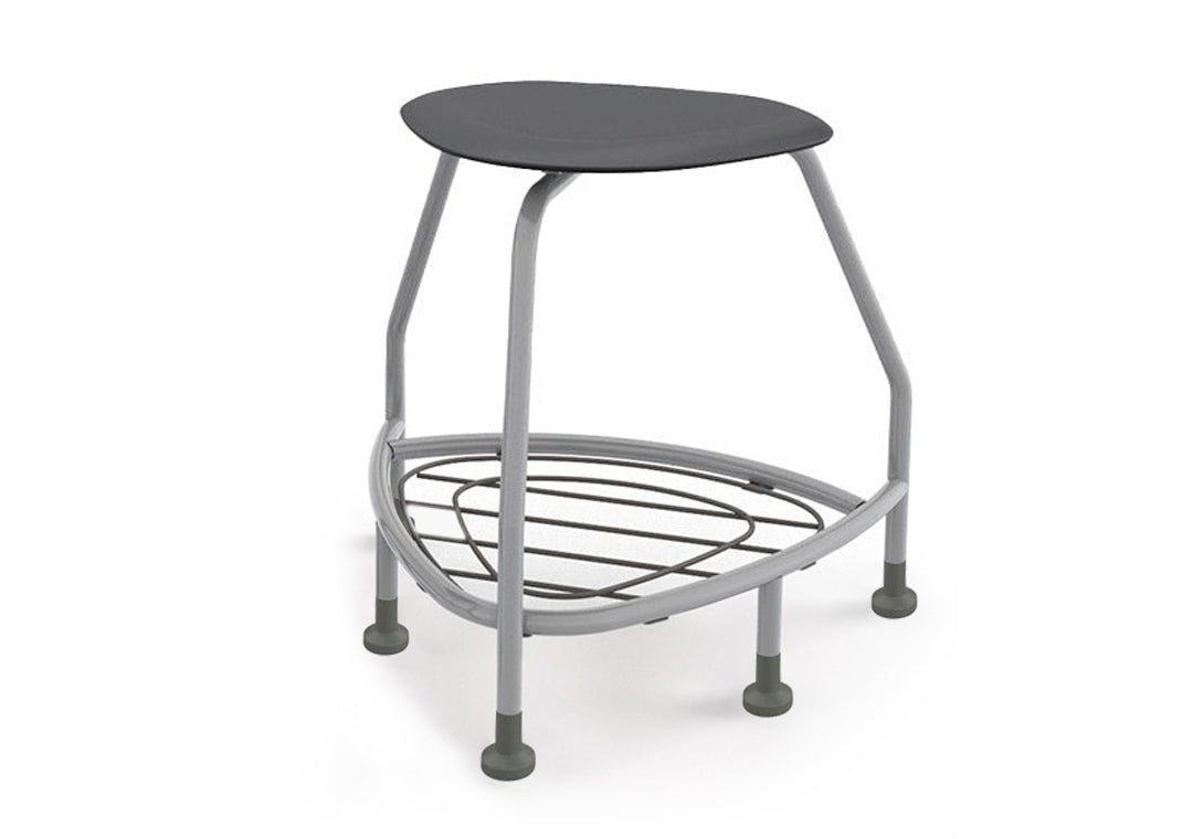 Haskell Education 360 Platinum frame Backless Chair with Bookbag Rack 24"H (TS5X1.24PL) - SchoolOutlet