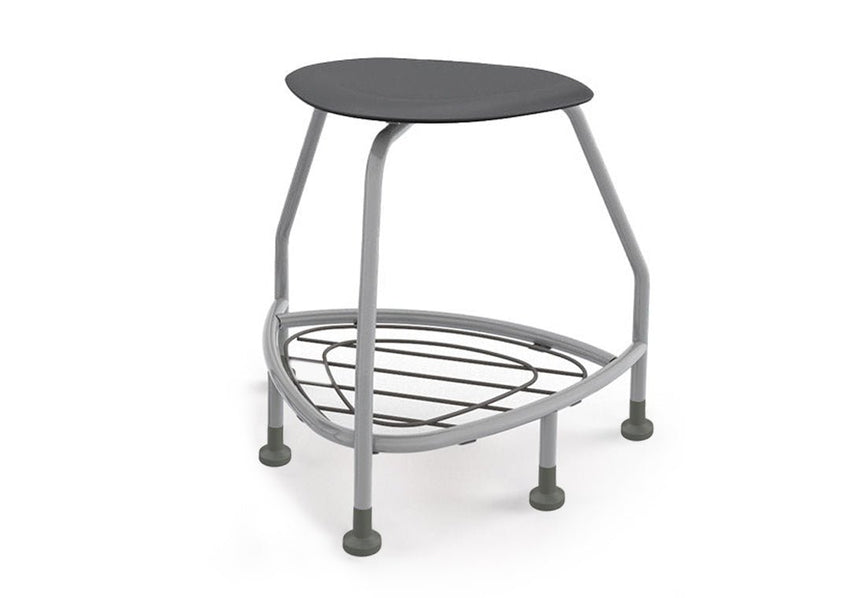 Haskell Education 360 Platinum frame Backless Chair with Bookbag Rack 24"H (TS5X1.24PL) - SchoolOutlet