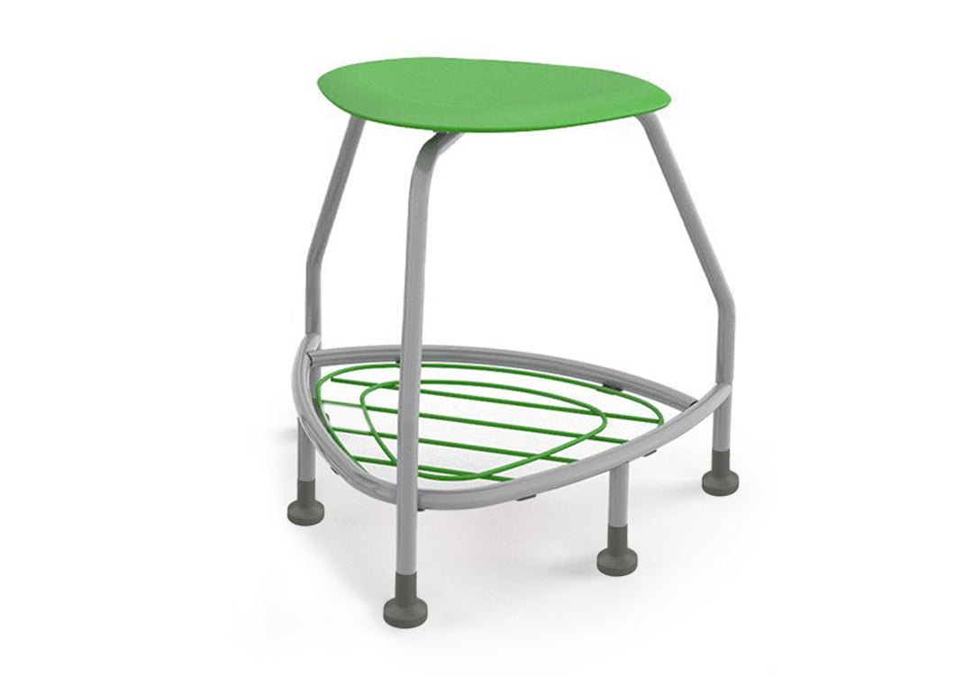 Haskell Education 360 Platinum frame Backless Chair with Bookbag Rack 24"H (TS5X1.24PL) - SchoolOutlet