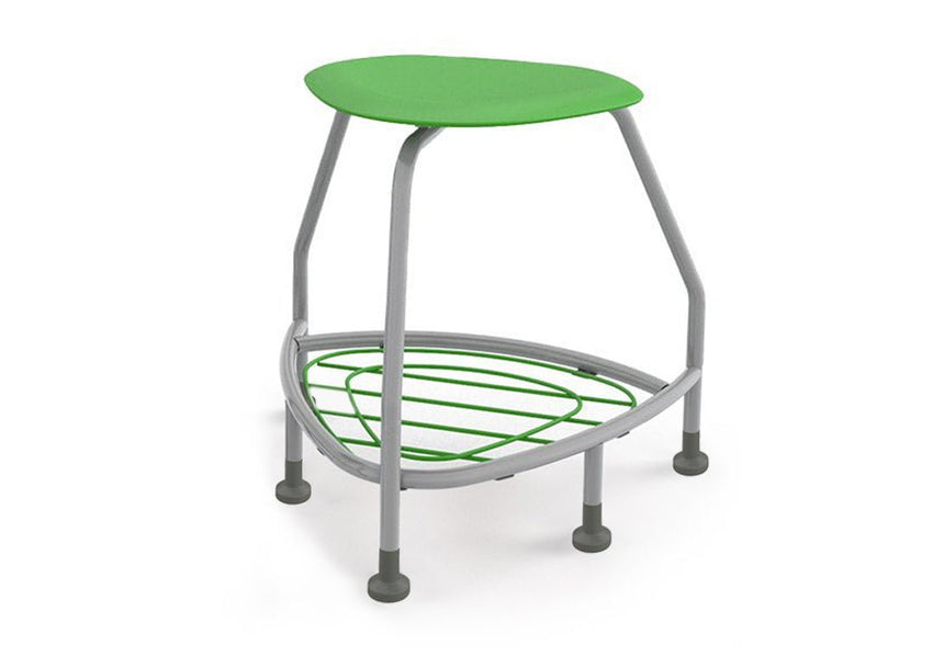 Haskell Education 360 Platinum frame Backless Chair with Bookbag Rack 24"H (TS5X1.24PL) - SchoolOutlet