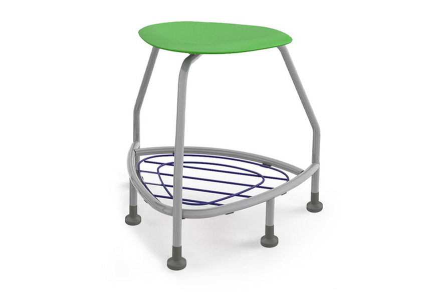 Haskell Education 360 Platinum frame Backless Chair with Bookbag Rack 24"H (TS5X1.24PL) - SchoolOutlet