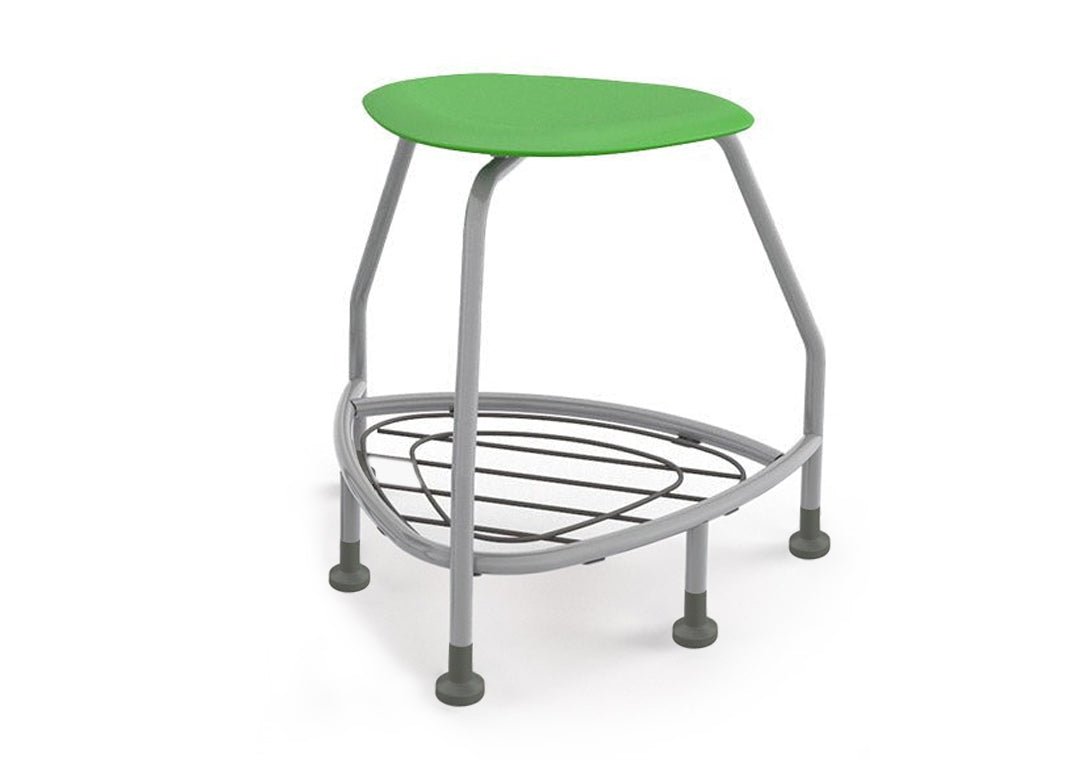 Haskell Education 360 Platinum frame Backless Chair with Bookbag Rack 24"H (TS5X1.24PL) - SchoolOutlet