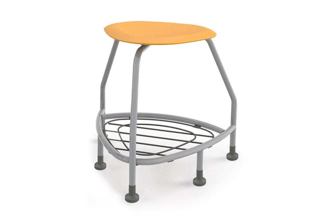 Haskell Education 360 Platinum frame Backless Chair with Bookbag Rack 24"H (TS5X1.24PL) - SchoolOutlet