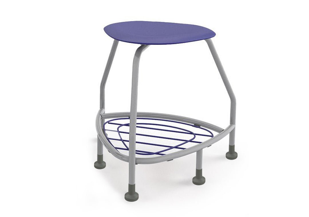 Haskell Education 360 Platinum frame Backless Chair with Bookbag Rack 24"H (TS5X1.24PL) - SchoolOutlet