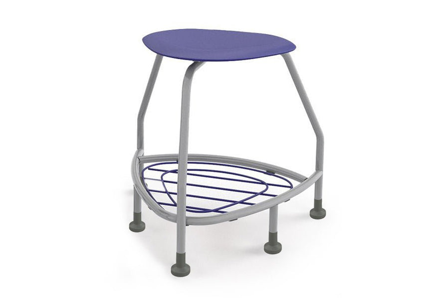 Haskell Education 360 Platinum frame Backless Chair with Bookbag Rack 24"H (TS5X1.24PL) - SchoolOutlet