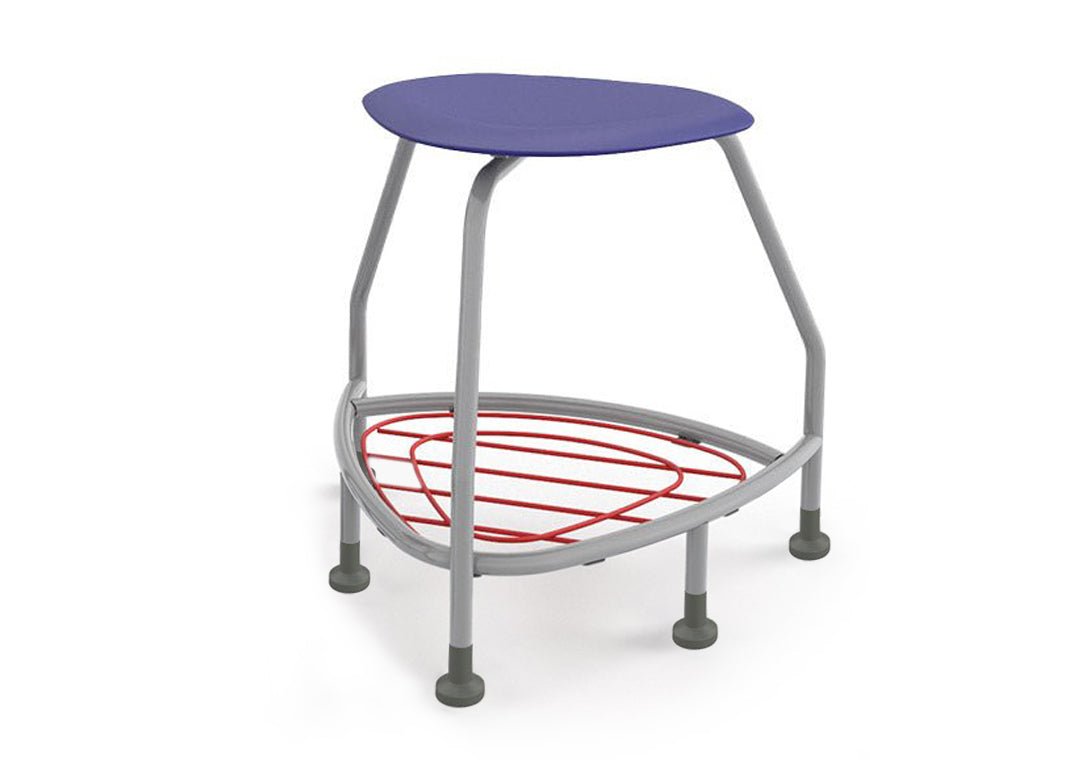 Haskell Education 360 Platinum frame Backless Chair with Bookbag Rack 24"H (TS5X1.24PL) - SchoolOutlet